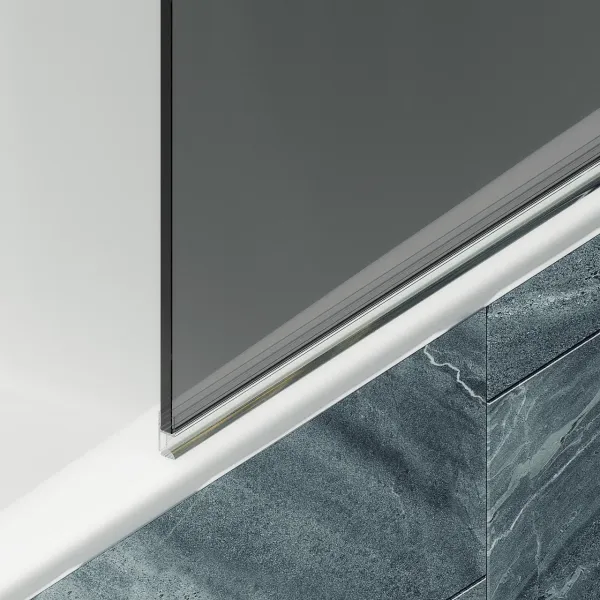 Шторка на ванну MaybahGlass MGV-608-3 50см золото