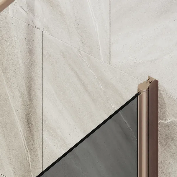 Шторка на ванну MaybahGlass MGV-623-2 80см бронза