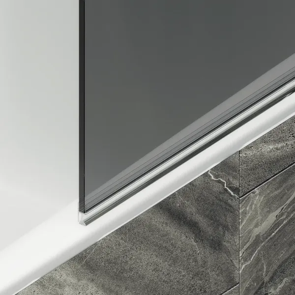 Шторка на ванну MaybahGlass MGV-603-1 40см белый