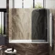 Шторка на ванну MaybahGlass MGV-608-5 50см хром матовый