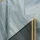 Шторка на ванну MaybahGlass MGV-624-3 80см золото