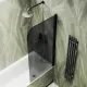 Шторка на ванну MaybahGlass MGV-609-6 50см чёрный