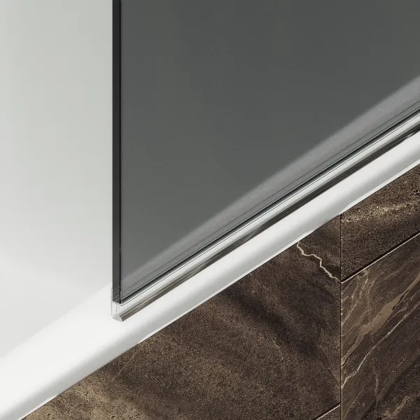Шторка на ванну MaybahGlass MGV-619-5 70см хром матовый