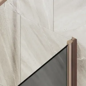 Шторка на ванну MaybahGlass MGV-604-2 40см бронза