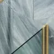 Шторка на ванну MaybahGlass MGV-605-3 40см золото