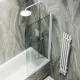 Шторка на ванну MaybahGlass MGV-621-1 80см белый