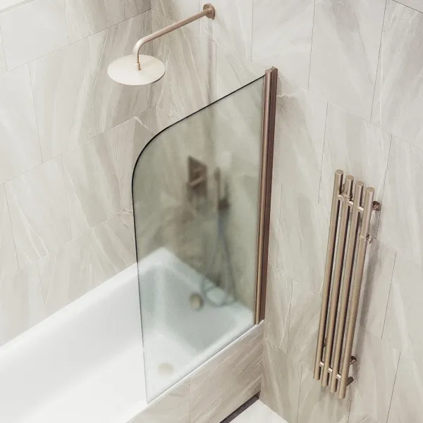 Шторка на ванну MaybahGlass MGV-605-2 40см бронза