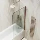 Шторка на ванну MaybahGlass MGV-605-2 40см бронза