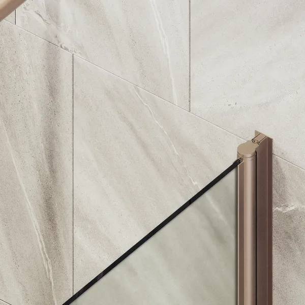 Шторка на ванну MaybahGlass MGV-621-2 80см бронза