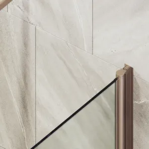 Шторка на ванну MaybahGlass MGV-605-2 40см бронза