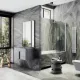 Шторка на ванну MaybahGlass MGV-621-1 80см белый