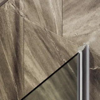Шторка на ванну MaybahGlass MGV-605-5 40см хром матовый Шторка на ванну MaybahGlass MGV-605-5 40см хром матовый