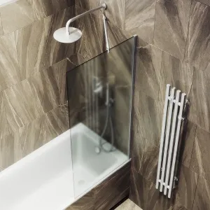 Шторка на ванну MaybahGlass MGV-253-5ш 30см хром матовый