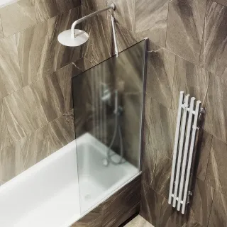 Шторка на ванну MaybahGlass MGV-253-5ш 30см хром матовый Шторка на ванну MaybahGlass MGV-253-5ш 30см хром матовый