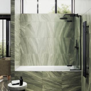 Шторка на ванну MaybahGlass MGV-663-6 69см чёрный Шторка на ванну MaybahGlass MGV-663-6 69см чёрный