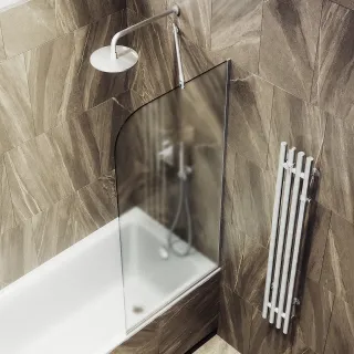 Шторка на ванну MaybahGlass MGV-93-5у 70см хром матовый Шторка на ванну MaybahGlass MGV-93-5у 70см хром матовый