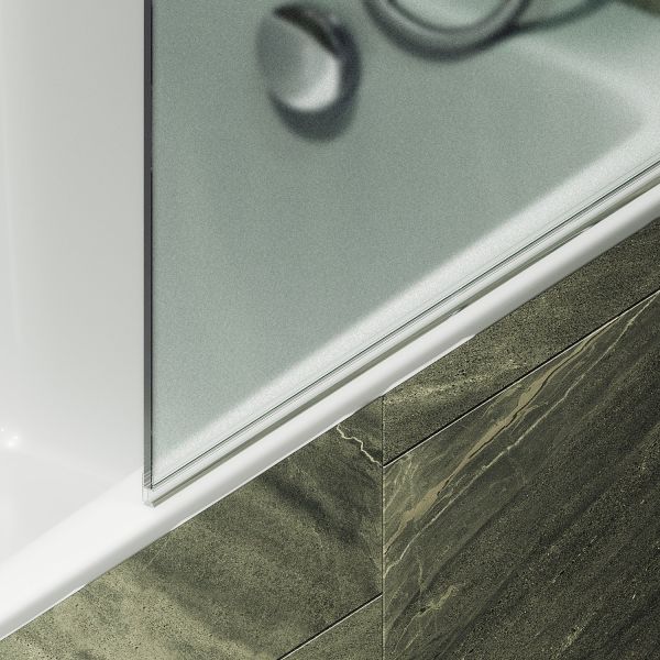 Шторка на ванну MaybahGlass MGV-781-6 60см чёрный