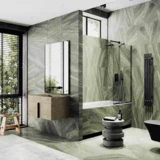 Шторка на ванну MaybahGlass MGV-63-6у 70см чёрный Шторка на ванну MaybahGlass MGV-63-6у 70см чёрный