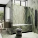 Шторка на ванну MaybahGlass MGV-248-6ш 30см чёрный