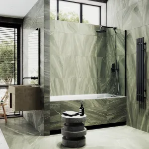 Шторка на ванну MaybahGlass MGV-62-6ш 40см чёрный