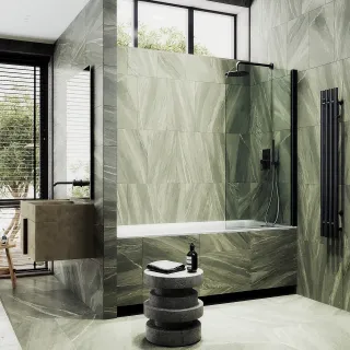 Шторка на ванну MaybahGlass MGV-599-6 70см чёрный Шторка на ванну MaybahGlass MGV-599-6 70см чёрный