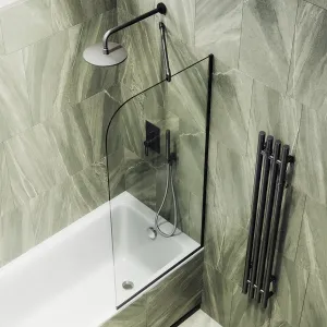 Шторка на ванну MaybahGlass MGV-64-6у 80см чёрный