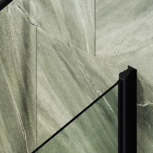 Шторка на ванну MaybahGlass MGV-596-6 40см чёрный