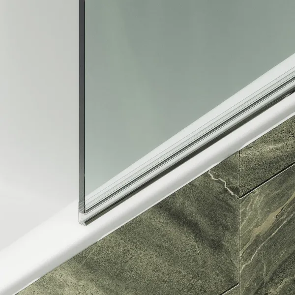 Шторка на ванну MaybahGlass MGV-600-6 80см чёрный