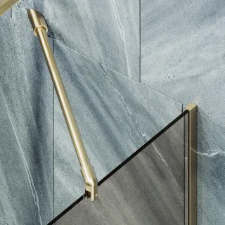 Шторка на ванну MaybahGlass MGV-69-3у 70см золото Шторка на ванну MaybahGlass MGV-69-3у 70см золото