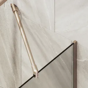 Шторка на ванну MaybahGlass MGV-70-2у 80см бронза