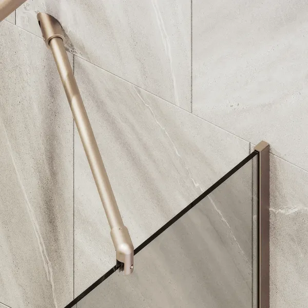 Шторка на ванну MaybahGlass MGV-70-2у 80см бронза