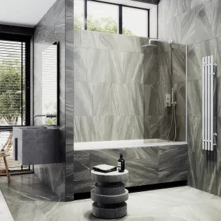 Шторка на ванну MaybahGlass MGV-69-1у 70см белый Шторка на ванну MaybahGlass MGV-69-1у 70см белый