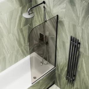 Шторка на ванну MaybahGlass MGV-71-6у 90см чёрный
