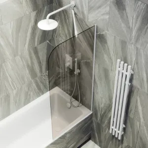 Шторка на ванну MaybahGlass MGV-71-1у 90см белый