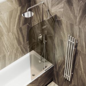 Шторка на ванну MaybahGlass MGV-657-4 69см хром глянцевый