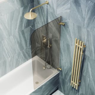 Шторка на ванну MaybahGlass MGV-647-3 40см золото Шторка на ванну MaybahGlass MGV-647-3 40см золото