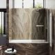 Шторка на ванну MaybahGlass MGV-765-5 40см хром матовый