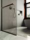 Душевая перегородка MaybahGlass MGD-727-2у 79см бронза