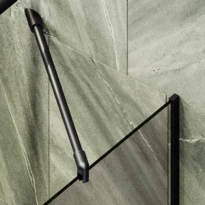 Шторка на ванну MaybahGlass MGV-71-6у 90см чёрный