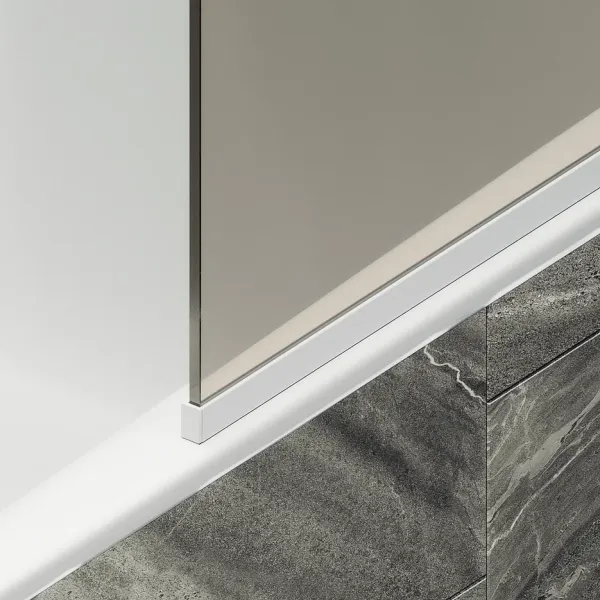 Шторка на ванну MaybahGlass MGV-67-1у 50см белый