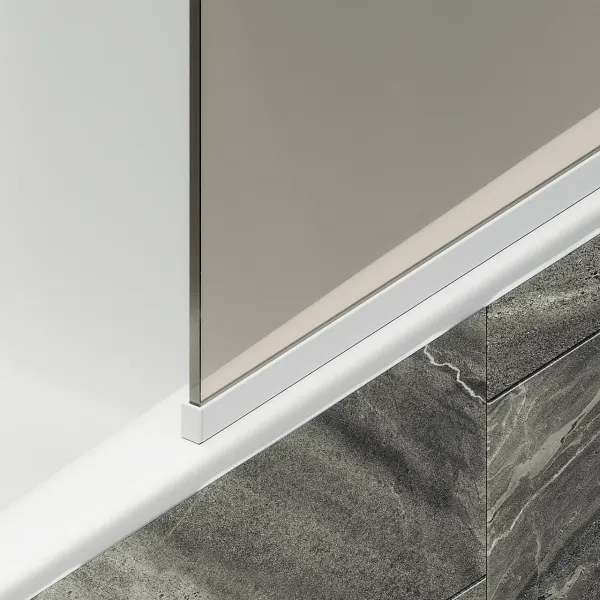 Шторка на ванну MaybahGlass MGV-70-1у 80см белый