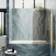 Шторка на ванну MaybahGlass MGV-71-3у 90см золото
