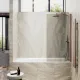 Шторка на ванну MaybahGlass MGV-66-2ш 40см бронза