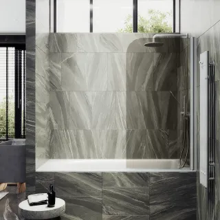 Шторка на ванну MaybahGlass MGV-622-1 80см белый Шторка на ванну MaybahGlass MGV-622-1 80см белый