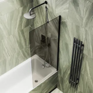 Шторка на ванну MaybahGlass MGV-250-6ш 30см чёрный Шторка на ванну MaybahGlass MGV-250-6ш 30см чёрный