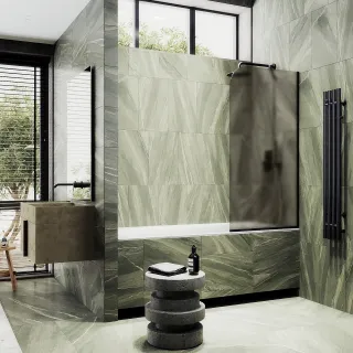 Шторка на ванну MaybahGlass MGV-249-6у 30см чёрный Шторка на ванну MaybahGlass MGV-249-6у 30см чёрный