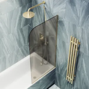 Шторка на ванну MaybahGlass MGV-76-3у 80см золото
