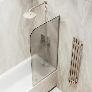 Шторка на ванну MaybahGlass MGV-76-2у 80см бронза