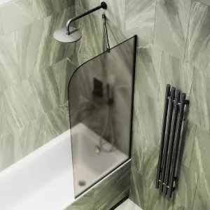 Шторка на ванну MaybahGlass MGV-77-6у 90см чёрный