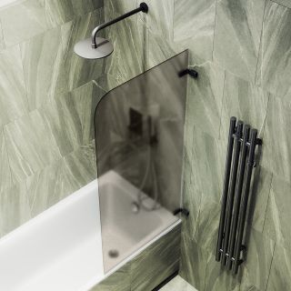 Шторка на ванну MaybahGlass MGV-649-6 40см чёрный Шторка на ванну MaybahGlass MGV-649-6 40см чёрный